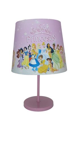 Imagem de Abajur luminaria 15x20 infantil princesas quarto bebe