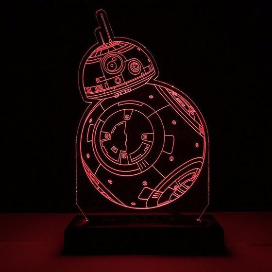 Imagem de Abajur Luminária Bb8 Star Wars O Despertar Da Força Led