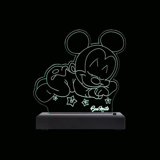 Imagem de Abajur Luminária Bebe Mickey LED