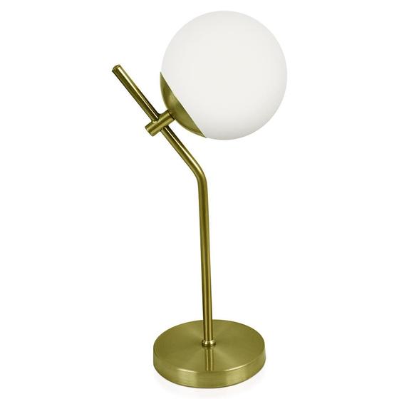 Imagem de Abajur Luminária De Mesa Aro Jabuticaba Globo Orby Dourado