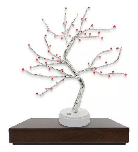 Imagem de Abajur Luminária Decorativa Mesa Quarto Arvore Suíça 60 Led