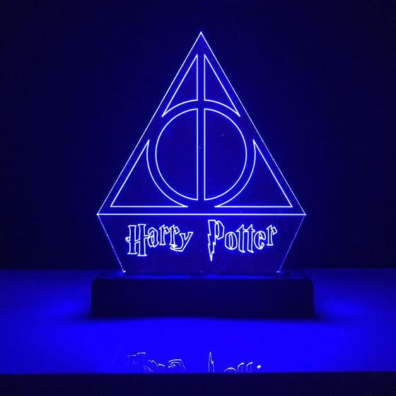 Imagem de Abajur Luminária Harry Potter Relíquias da Morte LED