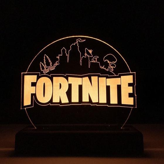 Imagem de Abajur Luminária Led Fortnite