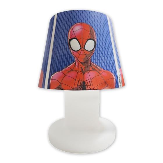 Imagem de Abajur Luminária Micro Lampe Homem Aranha Marvel Herois 22cm