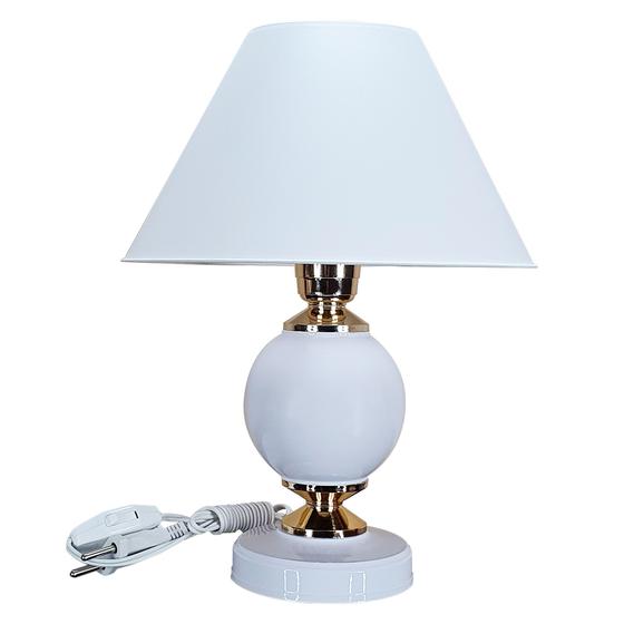 Imagem de Abajur Moderno Decoração Quarto Sala Luminária Lamp White Branco