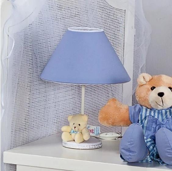 Imagem de Abajur Para Quarto De Bebê Prince Azul 01 Peça - Coleção Conforto