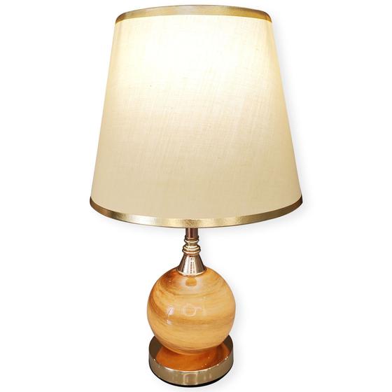 Imagem de Abajur Quarto Cabeceira Mesa Sala Cristal Cúpula Luxo Retro dourado