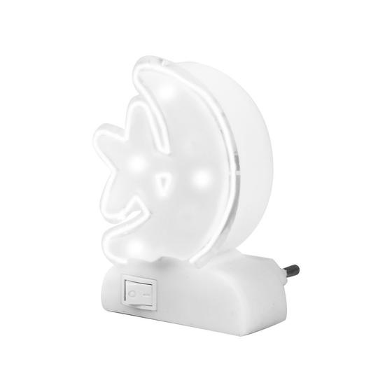Imagem de Abajur Quarto Luminária Lua Estrela Luz De LED Para Parede