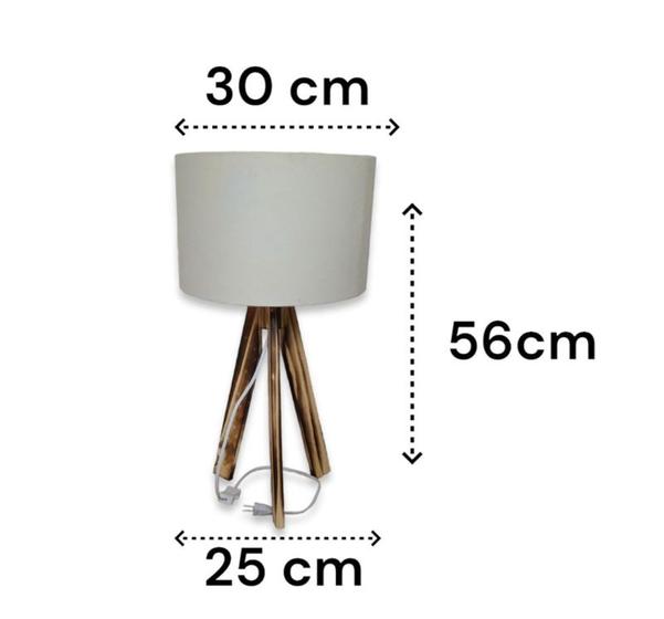 Menor preço em Abajur Tripé Luminaria De Chão Decora Todo Ambiente Bivolt