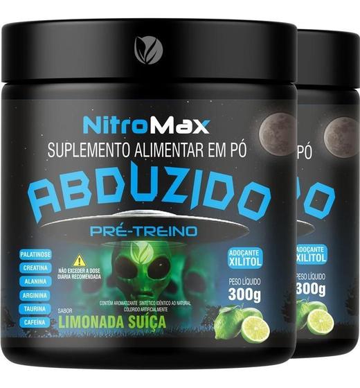 Imagem de Abduzido Pré-Treino 300G Limonada Suíça Kit 2 Potes