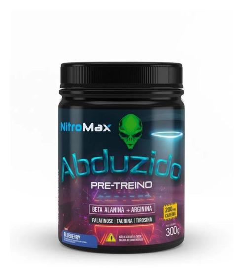 Abduzido pre treino nitro max blueberry 300g Menor preço em Abduzido pre treino nitro max blueberry 300g