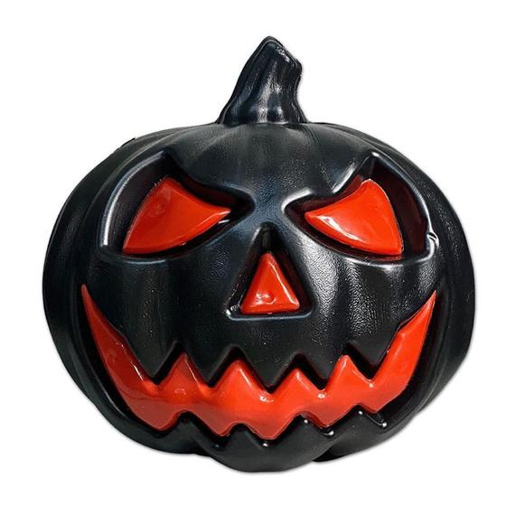 Imagem de Abóbora Decorativa Halloween 15Cm Plástico Preto