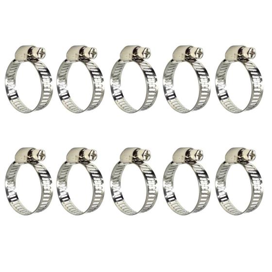Imagem de Abraçadeira Aço Inox 3/4 Rosca Sem Fim 13 - 19Mm Kit 10 Un