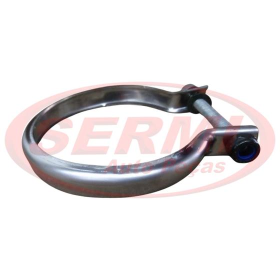 Imagem de Abraçadeira Aço Tubo Flexível Escapamento 3.1/2" MB Axor 1933 2533 2831 2423 2726 atego 1719 2429 3030 Euro 3 Mercedes Benz Bepo original