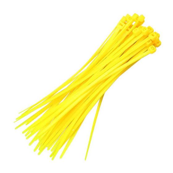 Abraçadeira de Nylon Amarela 2,5x100mm G20 Menor preço em Abraçadeira de Nylon Amarela 2,5x100mm G20