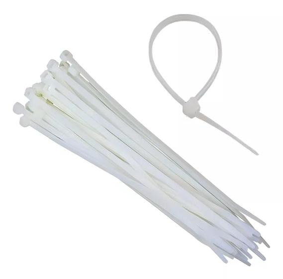 Abraçadeira de Plástico 200 x 3,6mm branco c/ 100 unidades SPARTA ...