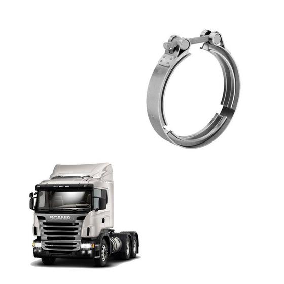 Imagem de Abraçadeira Escapamento Volvo Fh Original Inox 5 Polegadas