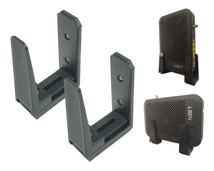 Imagem de Abraçadeira Fixador De Parade Para Modem Roteador