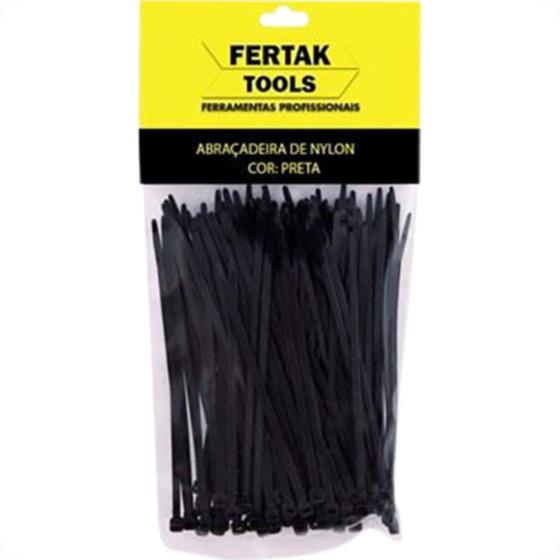 Imagem de Abracadeira Nylon Fertak 3,6X100 Preto C/100