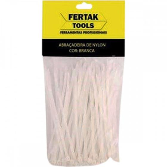 Imagem de Abracadeira Nylon Fertak 3,6X400 Branco C/100