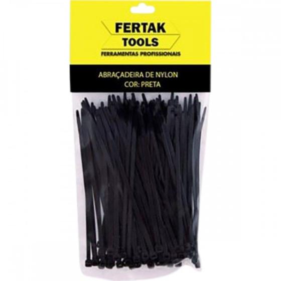 Imagem de Abracadeira Nylon Fertak 4,8X300 Preto C/50