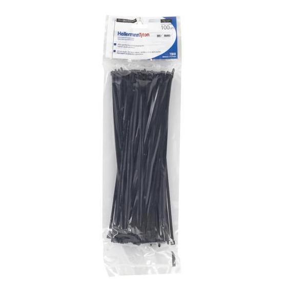 Abraçadeira Nylon Pt 4,7X300 T80I Hellermann C/100 Imagem de Abraçadeira Nylon Pt 4,7X300 T80I Hellermann C/100