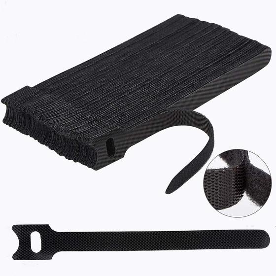 Imagem de Abraçadeiras de Cabo Nettbe (60 Peças) - Ajustáveis e Reutilizáveis (15cm)