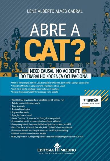 Imagem de Abre a Cat 7ª Edição - Nexo Causal no Acidente do Trabalho/Doença Ocupacional