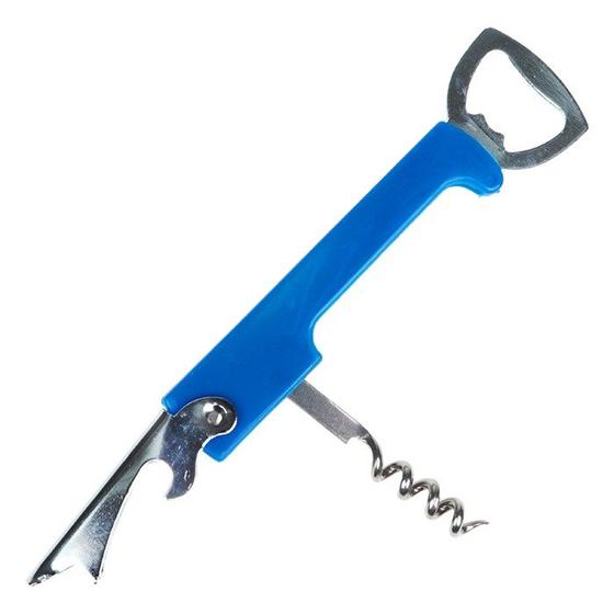 Imagem de Abridor de Garrafa com Saca Rolhas ABS Inox Multifuncional