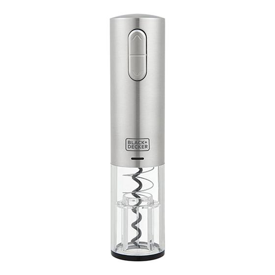 Imagem de Abridor de Vinho Inox 3,7V com USB BIVOLT Luz de LED Black+Decker - W10