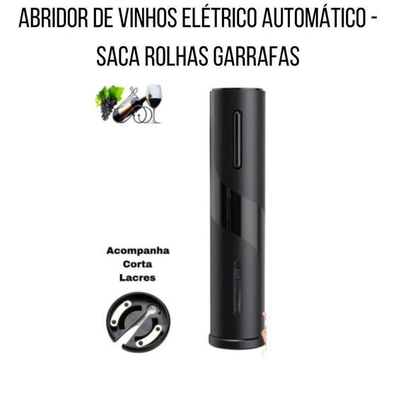 Imagem de Abridor de Vinhos Elétrico Automático - Saca Rolhas Garrafas