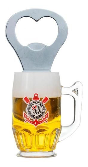 Imagem de Abridor Garrafas Caneca Cerveja Ímã Geladeira Corinthians