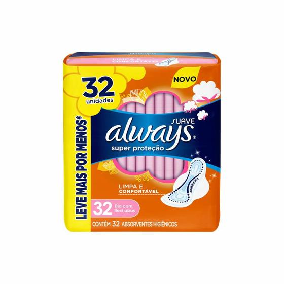 Imagem de Absorvente Always Basico Com32 Suave Com Abas