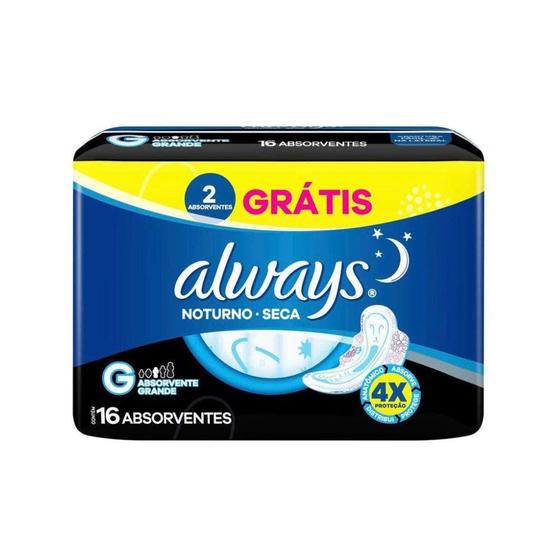 Imagem de Absorvente Always com Abas Seca Noturno Lv16 Pg14