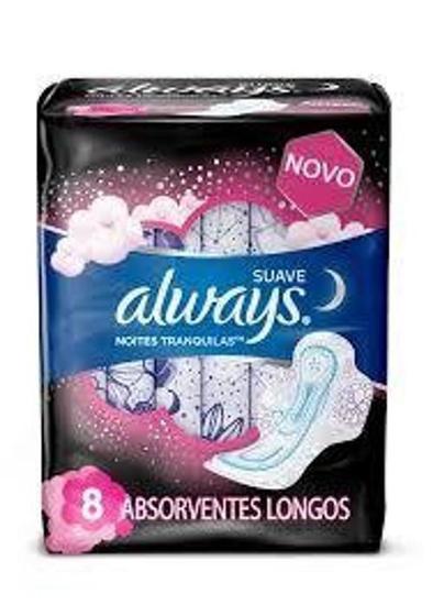 Imagem de Absorvente Always Noite - Longo Suave - Com Abas-08 Unidades