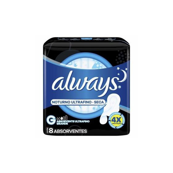 Imagem de Absorvente Always Ultrafino Noturno Seca c/8un