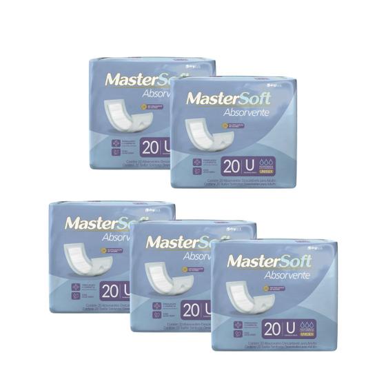 Imagem de Absorvente Dry geriátrico pós parto pós operatório unissex kit c/ 5 pacotes