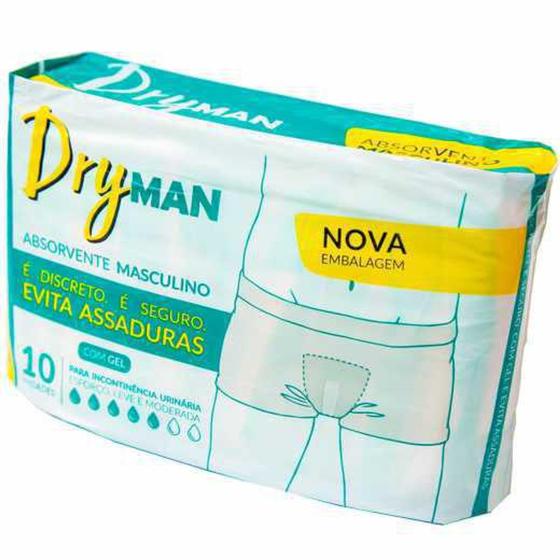 Imagem de Absorvente Geriátrico Masculino 10 Unidades Dryman