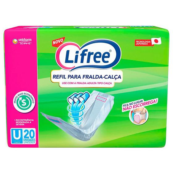 Absorvente Geriátrico Para Fralda-Calça Lifree Refil 20 Unidades p/ Incontinência Moderada a Severa Menor preço em Absorvente Geriátrico Para Fralda-Calça Lifree Refil 20 Unidades p/ Incontinência Moderada a Severa