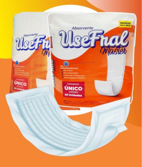 Absorvente Geriátrico - Unissex Use Fral Master proteção dia e noite c/20 unidades Menor preço em Absorvente Geriátrico - Unissex Use Fral Master proteção dia e noite c/20 unidades