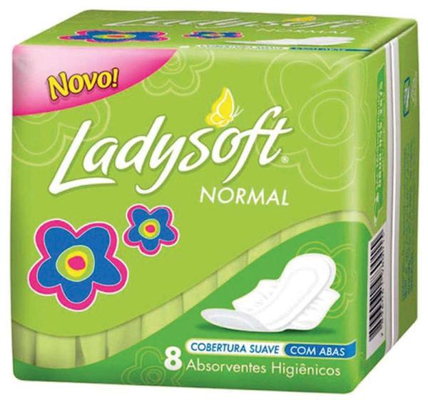Imagem de Absorvente Higienico Ladysoft Normal Suave Abas Melhoramentos Pct.C/08