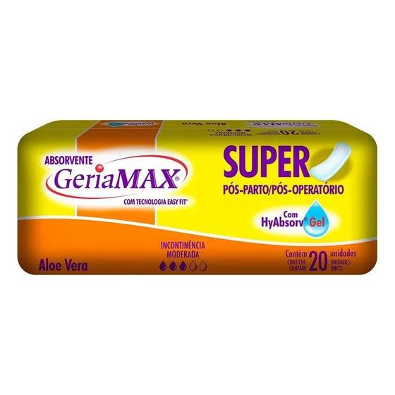 Imagem de Absorvente Incontinência Geriamax 20 Un