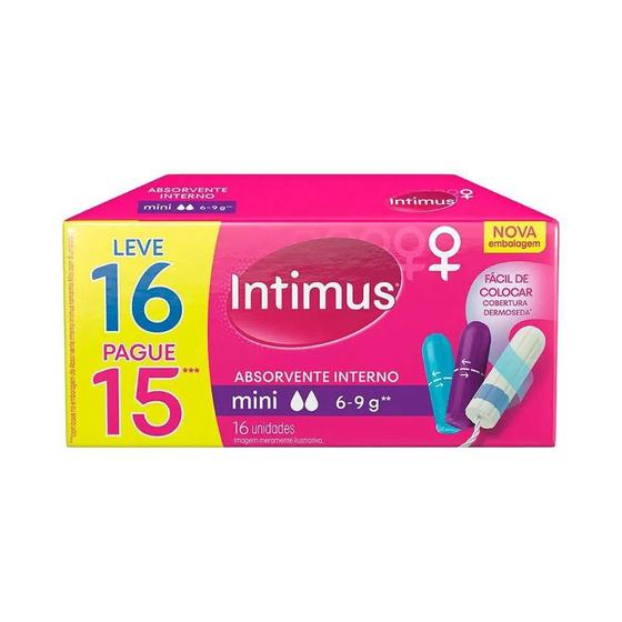 Imagem de Absorvente Interno Intimus Mini 16 Unidades