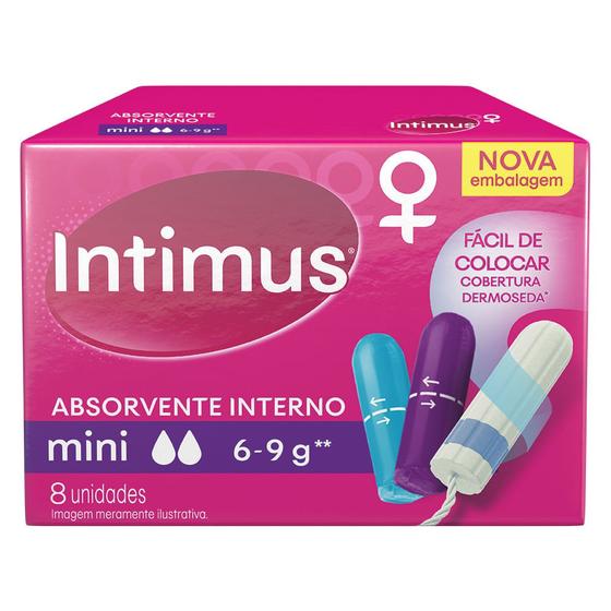 Imagem de Absorvente Interno Intimus Mini - Caixa Com 8 Unidades