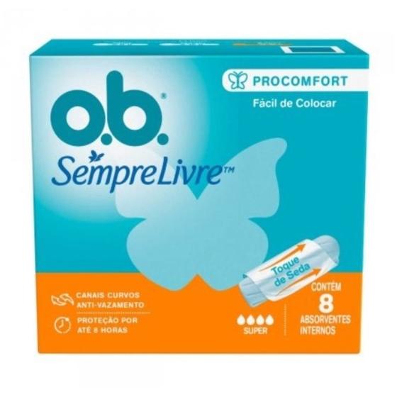 Imagem de Absorvente Interno OB Sempre Livre Procomfort Super 8 Unidades