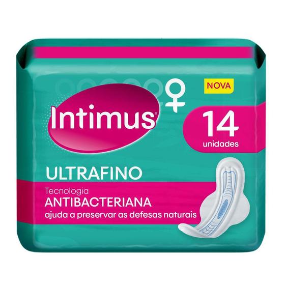 Absorvente Intimus Antibacteriana Ultrafino com Abas 14 Unidades Menor preço em Absorvente Intimus Antibacteriana Ultrafino com Abas 14 Unidades