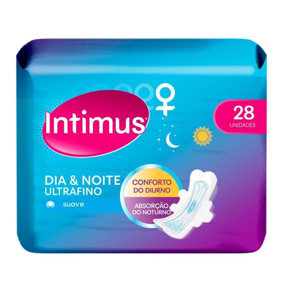 Imagem de Absorvente Intimus Dia e Noite Extra Suave com Abas 28 Unidades