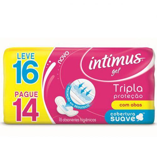 Imagem de Absorvente Intimus gel suave com abas Leve 16 e Pague 14 unidades