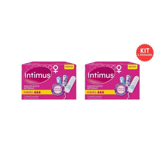 Imagem de Absorvente Intimus Interno Com8 Medio - Kit C/2Un