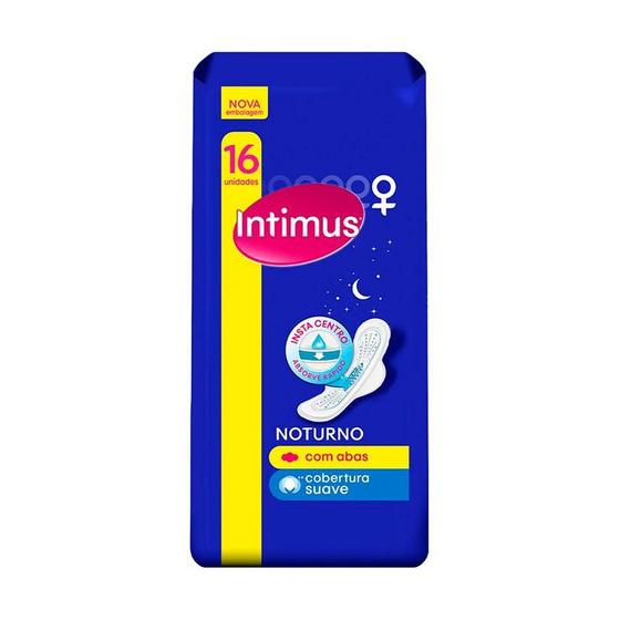Imagem de Absorvente Intimus Noturno Suave com Abas 16 Unidades